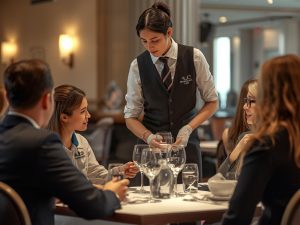 Student gaining hospitality management training in Perth