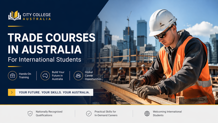 best trade courses in Australia for PR with construction career concept